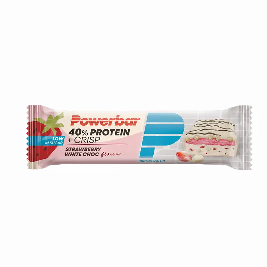 PowerBar 40% Protein energibar jordgubb och vit choklad 40 g