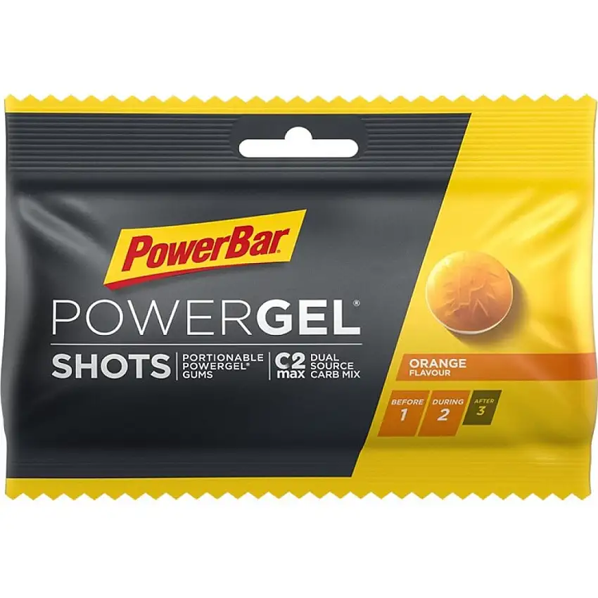 PowerBar PowerGel Shots vingummi apelsin