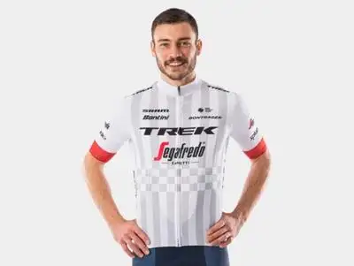 Tröja Santini Trek-Segafredo Replica herrteamet Vit