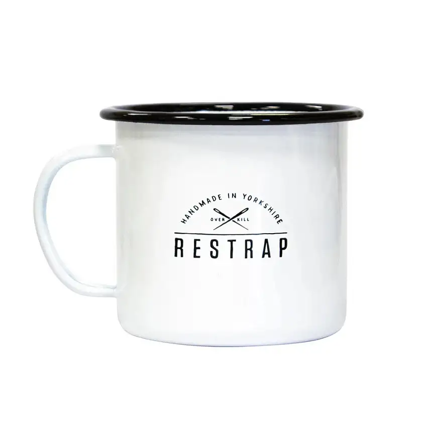 Restrap Enemel mugg vit
