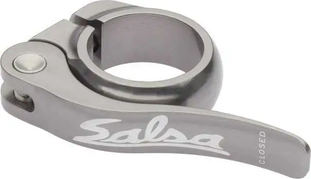 Sadelstolpsklamma Salsa Flip-Lock 32.0 mm pewter
