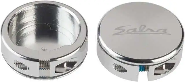 Låsringar Salsa Lock-On CLosed-End för handtag silver