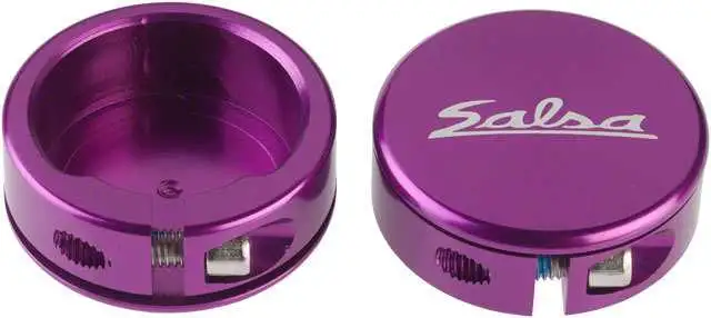 Låsringar Salsa Lock-On CLosed-End för handtag lila