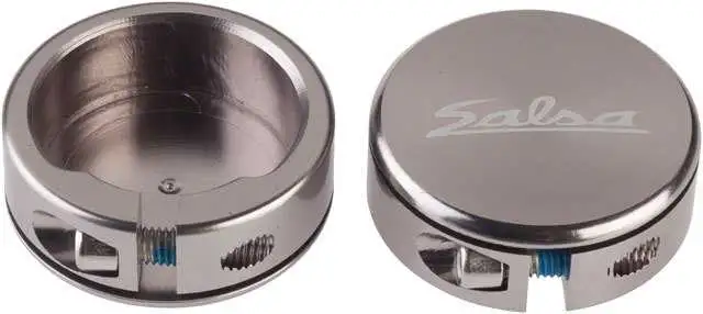 Låsringar Salsa Lock-On CLosed-End för handtag Pewter