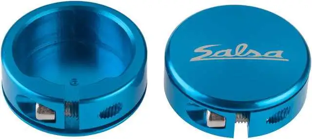 Låsringar Salsa Lock-On CLosed-End för handtag teal