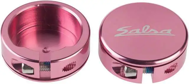 Låsringar Salsa Lock-On CLosed-End för handtag rosa