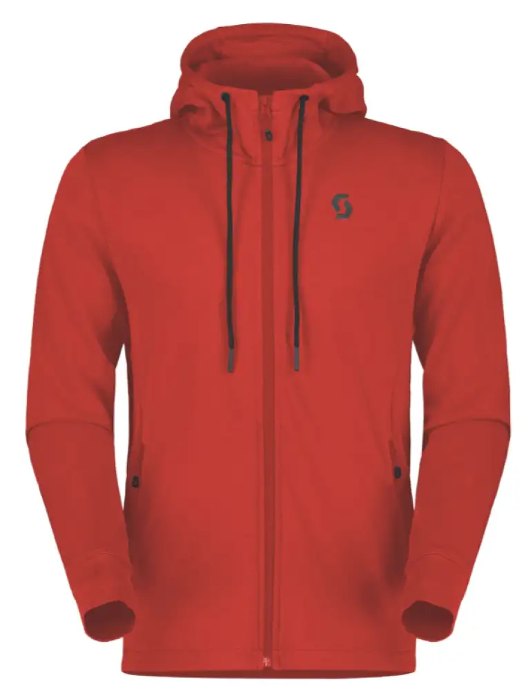 SCOTT Tech Zip Hoodie, Röd