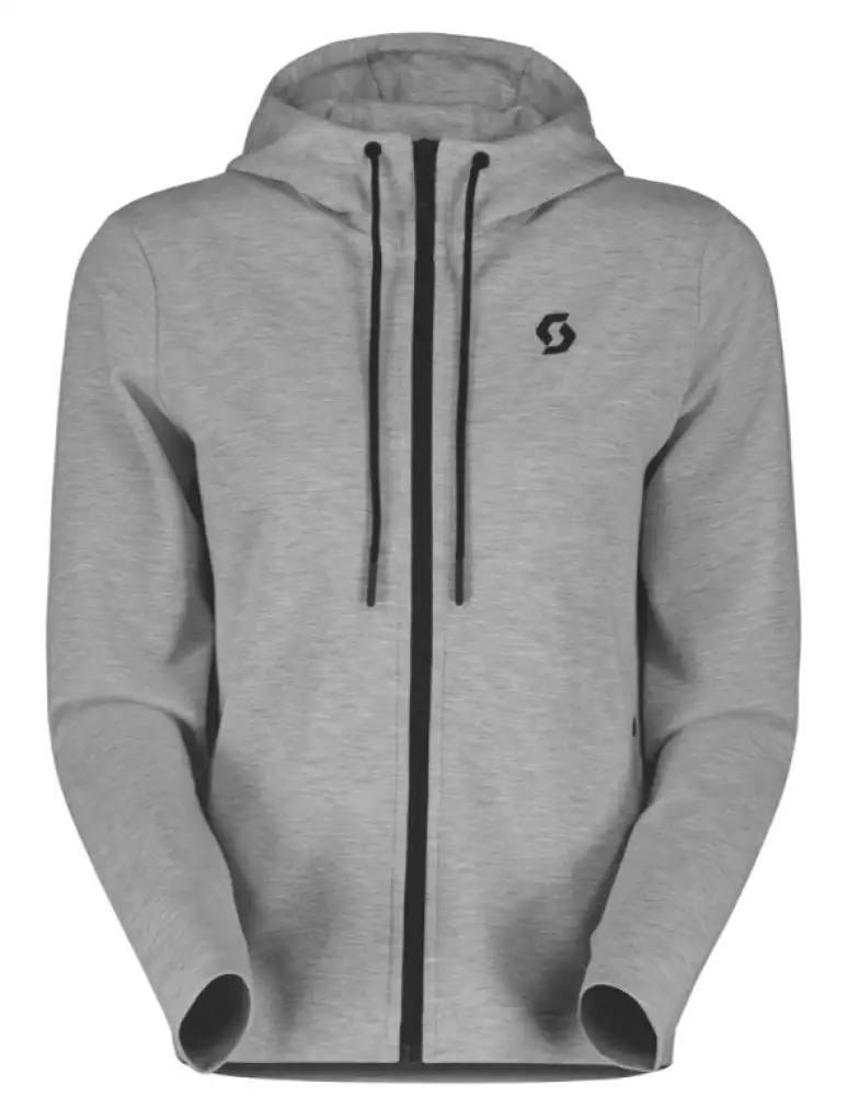 SCOTT Tech Zip Hoodie Dam, Grå