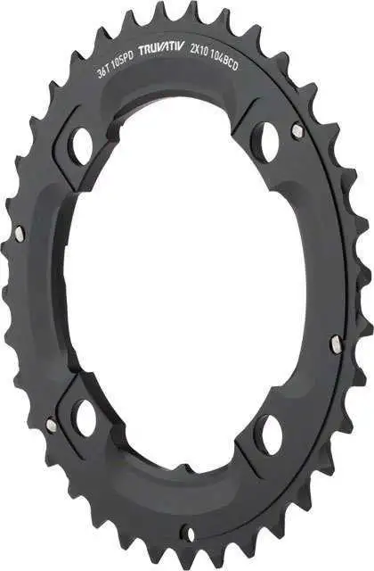 Drev SRAM X0/X9 No-Pin 104 bcd 10 växlar 36T svart