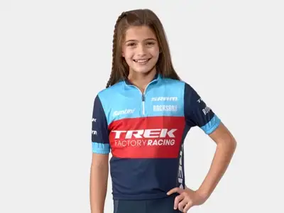 Tröja Santini Trek Factory Racing XC Team Replica Junior Dark Blue/Azurblå