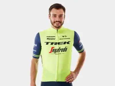 Tröja Santini Team Trek-Segafredo Replica Radioactive Yellow/Dark Blue
