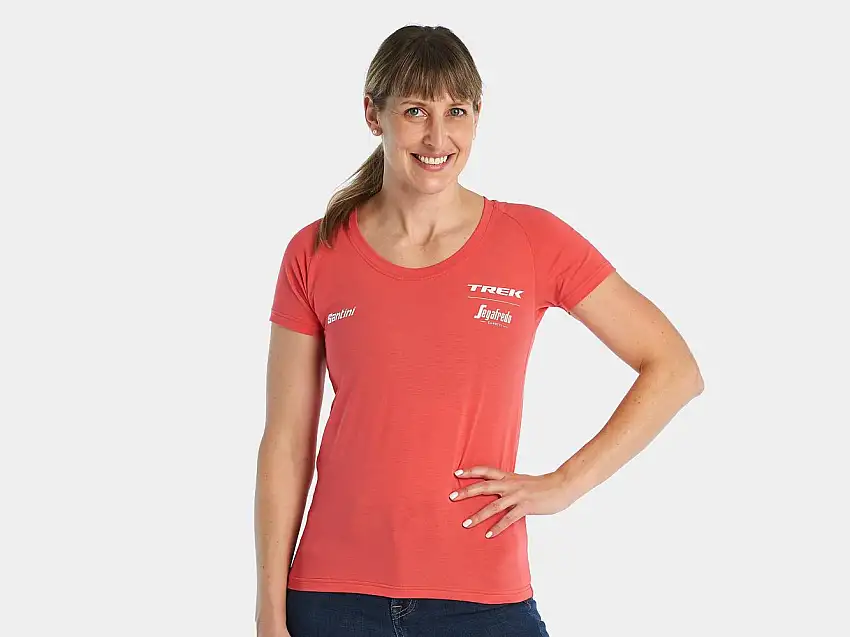 T-Shirt Santini Trek-Segafredo Team Dam Pink Coral