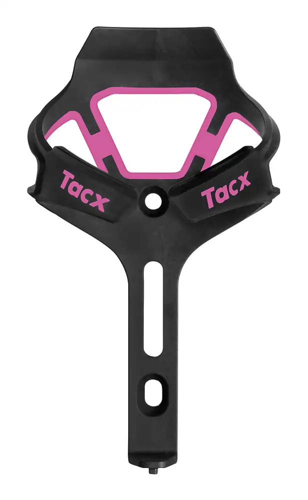 Tacx Ciro kolfiber flaskhållare mattsvart/rosa