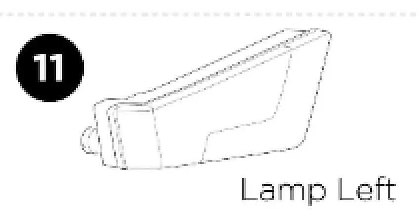 Thule Vänster Bakljus för Thule Easyfold XT