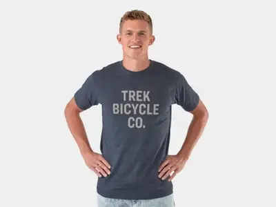 T-shirt Trek Bicycle Co Marinblå