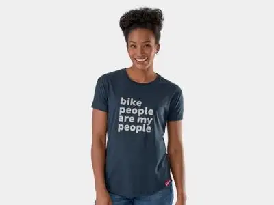 T-Shirt Trek Bike People Dam Marinblå