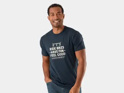 T-Shirt Trek Feel Good Marinblå