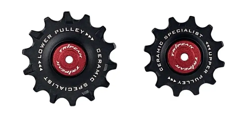 Tripeak rulltrissor keramiska lager 12T/14T 12S Shimano svart