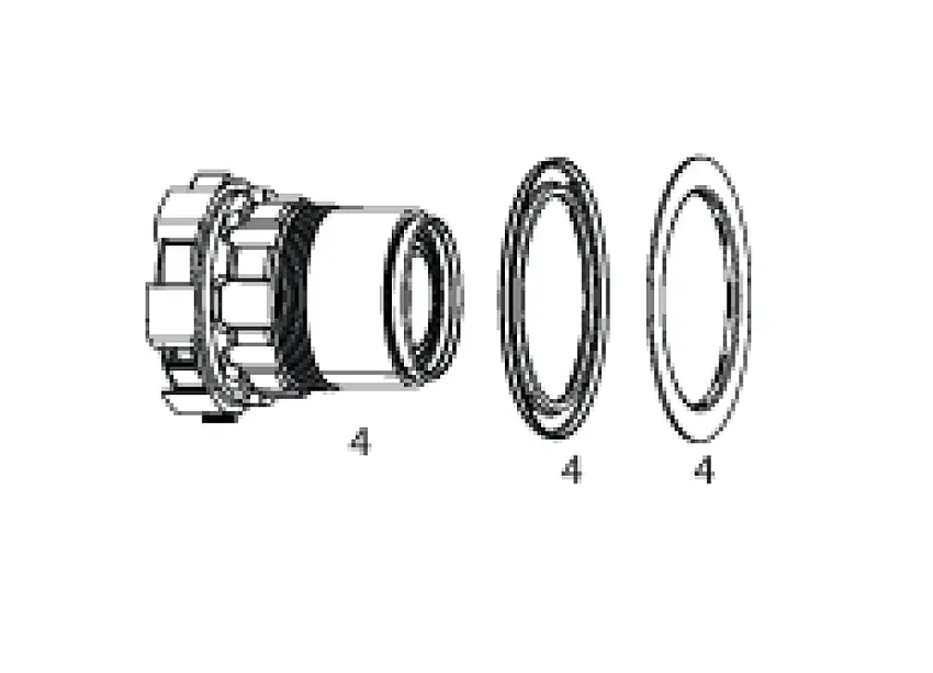 Zipp ZR1 XDR Frihjulskropp kit