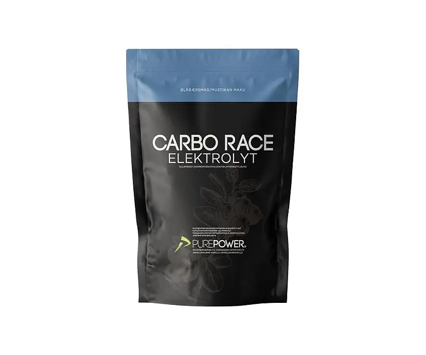 Sportdryck PurePower Carbo Race Electrolyte Blueberry 1 kg