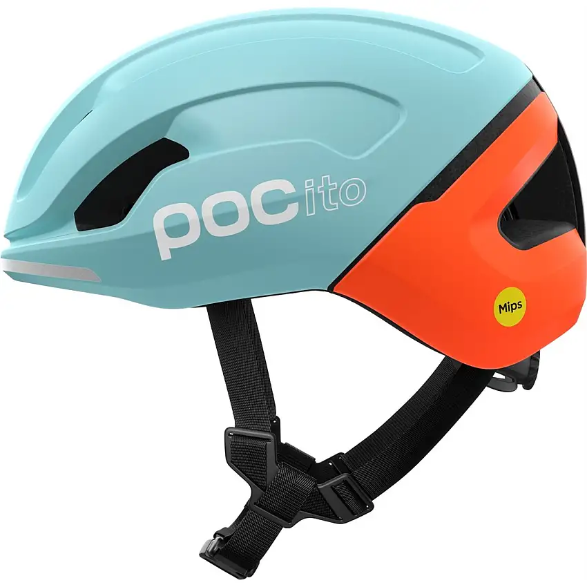 Cykelhjälm POC POCito Omne MIPS Indicolite Blue Matt/Carnelian Oran