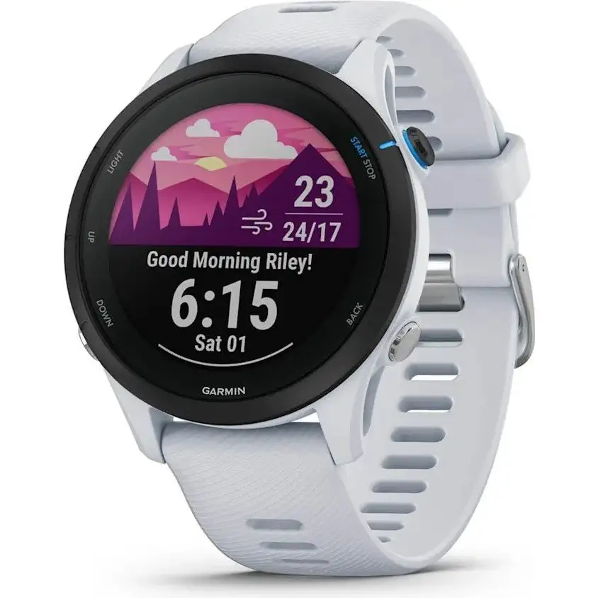 Träningsklocka Garmin Forerunner 255 Music - whitestone