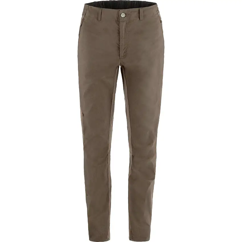 Cykelbyxor Fjällräven Hoja Hybrid Trousers W Suede Brown