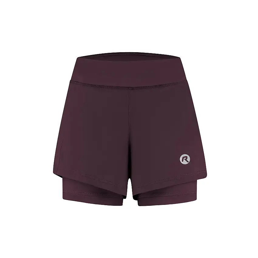 Löparshorts Rogelli Essential 2-in-1 Short Women Eggplant