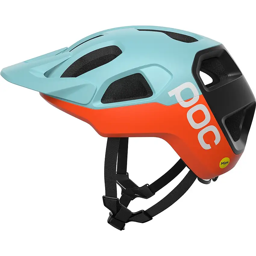Cykelhjälm POC Cularis Indicolite Blue Matt/Carnelian Oran
