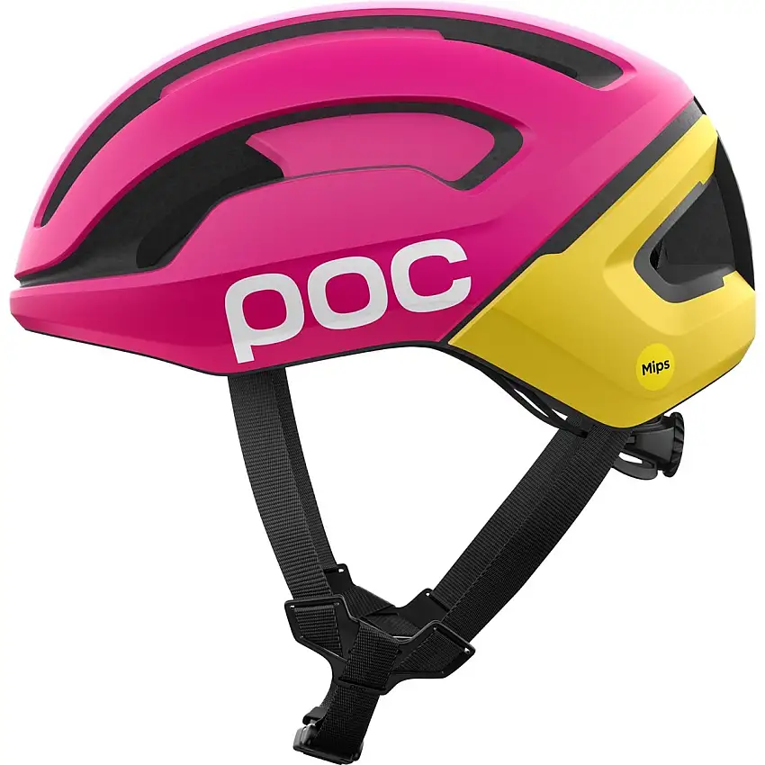 Cykelhjälm POC Omne Air MIPS Rhos Red Matt/Citrine Yellow Matt