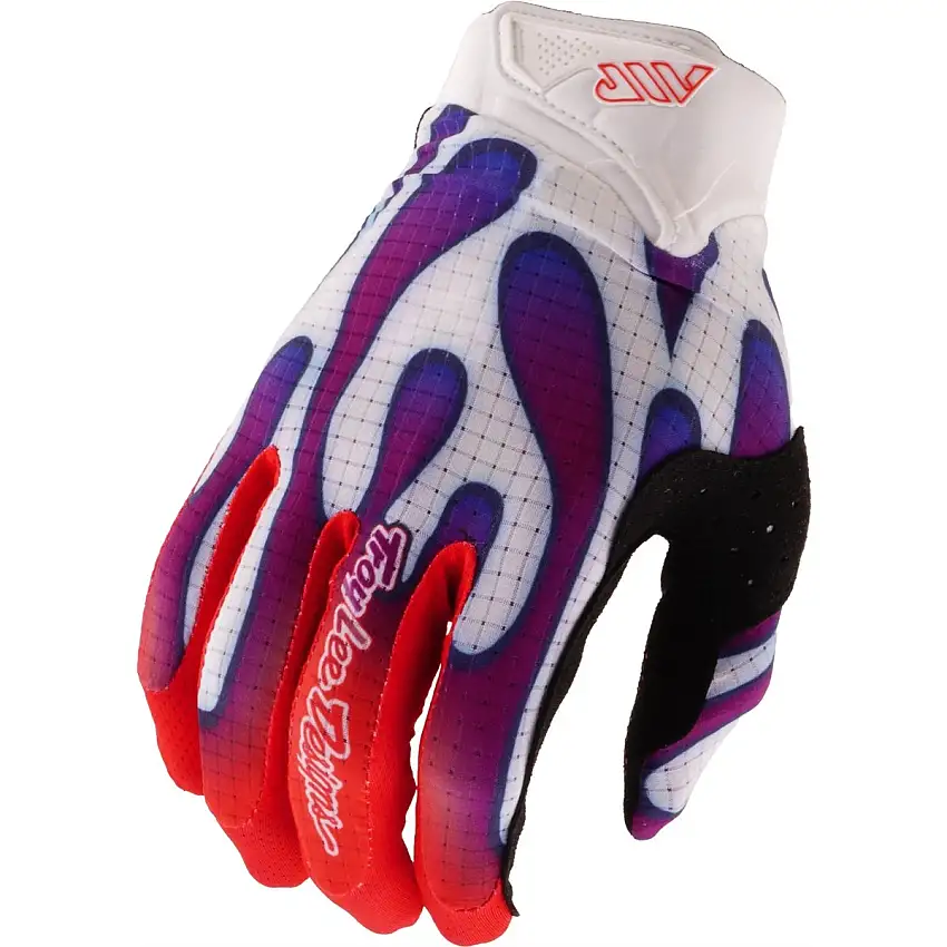 Cykelhandskar Troy Lee Designs Youth Air Glove Overspray White/Violet