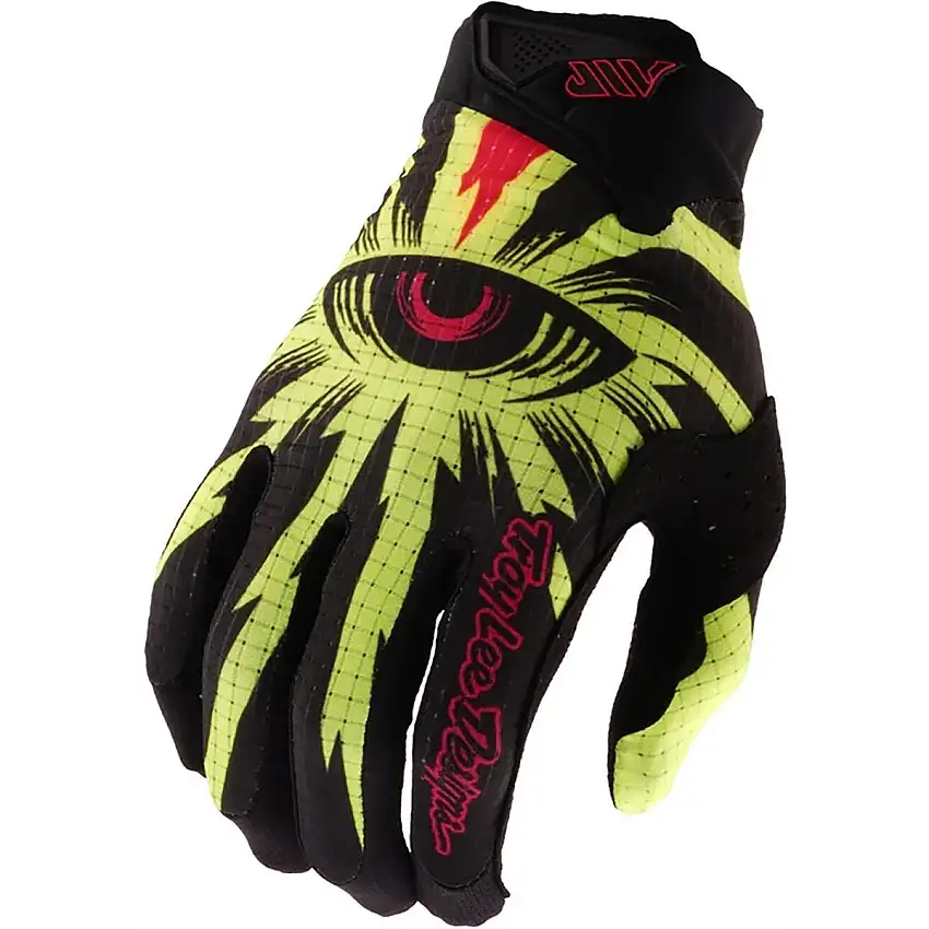 Cykelhandskar Troy Lee Designs Youth Air Glove Cyclops Black/Flo Yellow