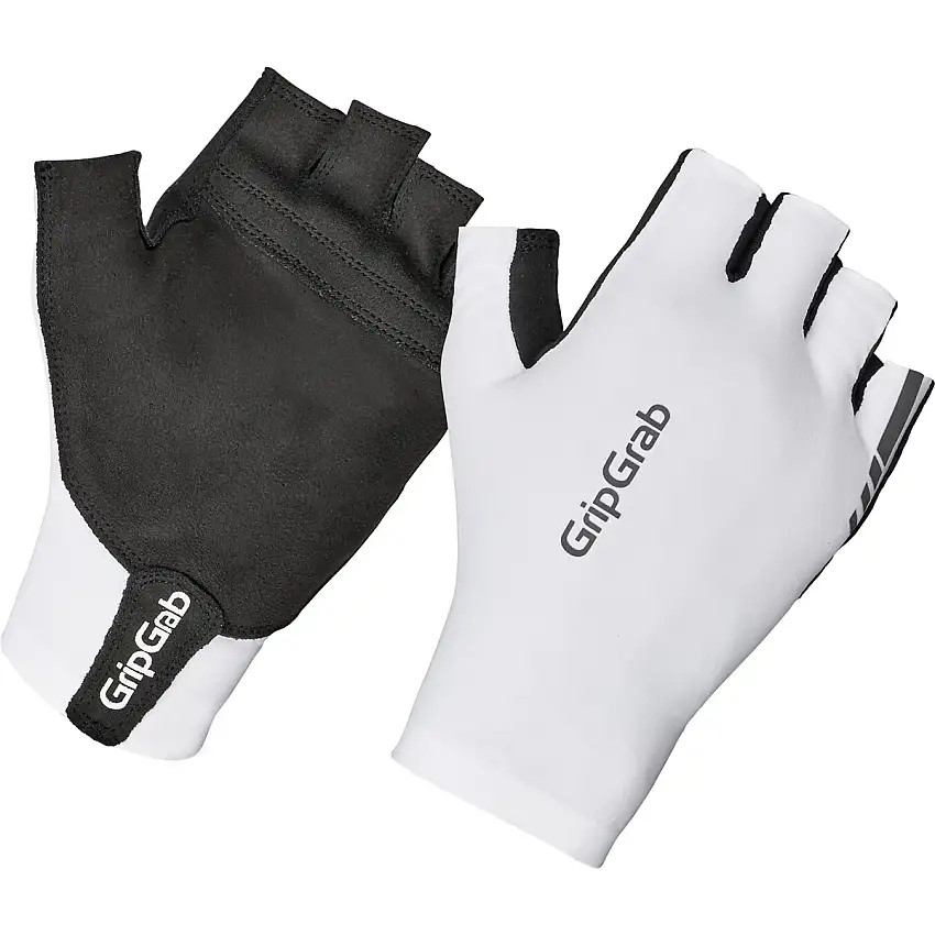 Cykelhandskar GripGrab Faststream Aero Short Finger Gloves White