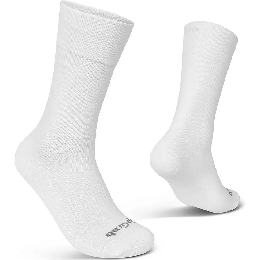 Cykelstrumpor GripGrab EXPLR High Cut Socks White