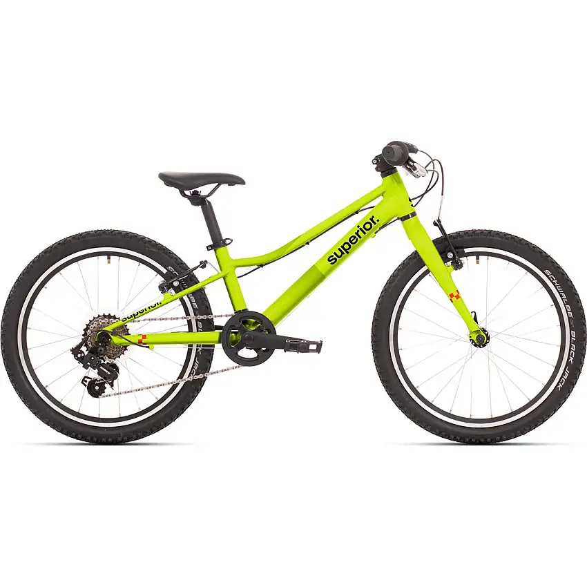 Barncykel Superior RACER 20 Matte Radioactive Yellow
