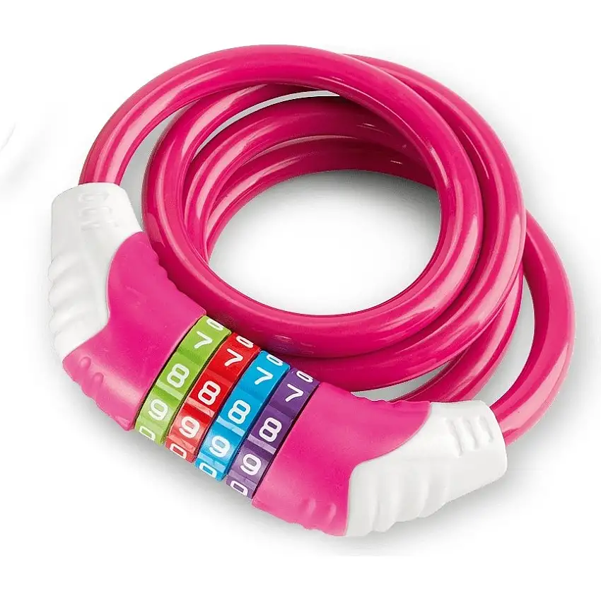 Vajerlås Puky Safety Cable Lock Pink