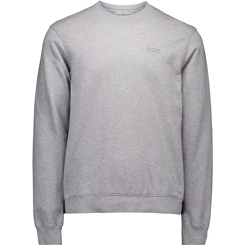 Tröja fritid POC Crew Grey Melange/Hydrogen White