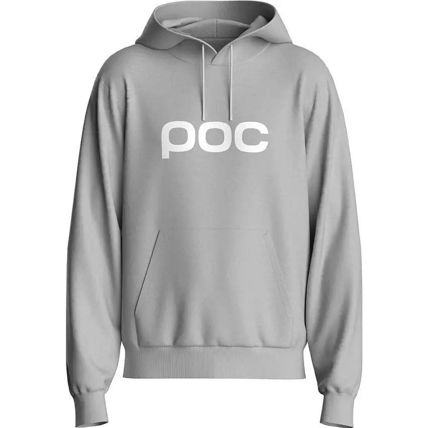 Tröja fritid POC Hood Grey Melange/Hydrogen White