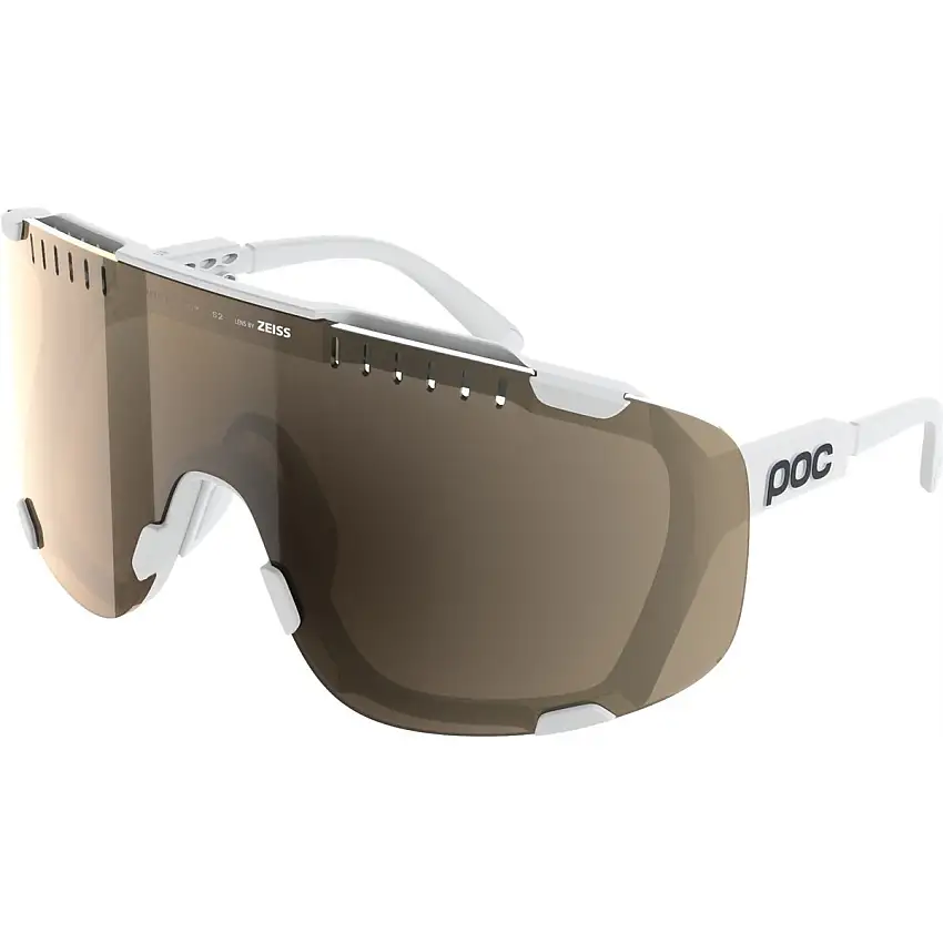 Cykelglasögon POC Devour + Hydrogen White/Clarity Trail /Partly Sunny Silver