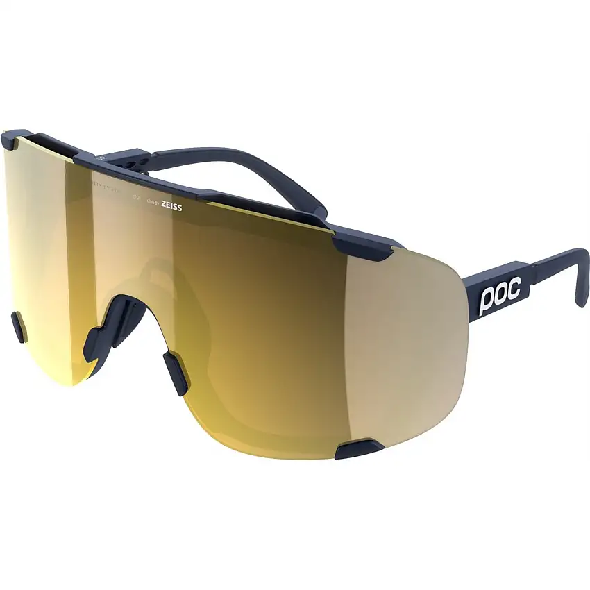 Cykelglasögon POC Devour + Apatite Navy/Clarity Road/Partly Sunny Gold