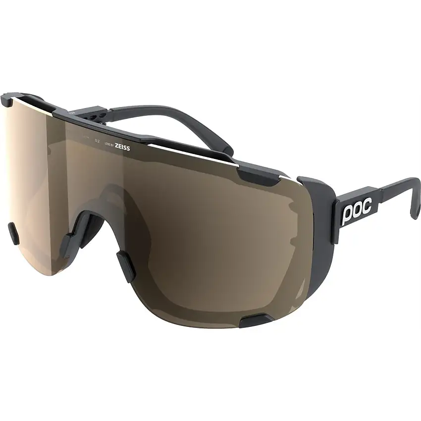 Cykelglasögon POC Devour Ultra + Uranium Black/Clarity Trail/Partly Sunny Silver