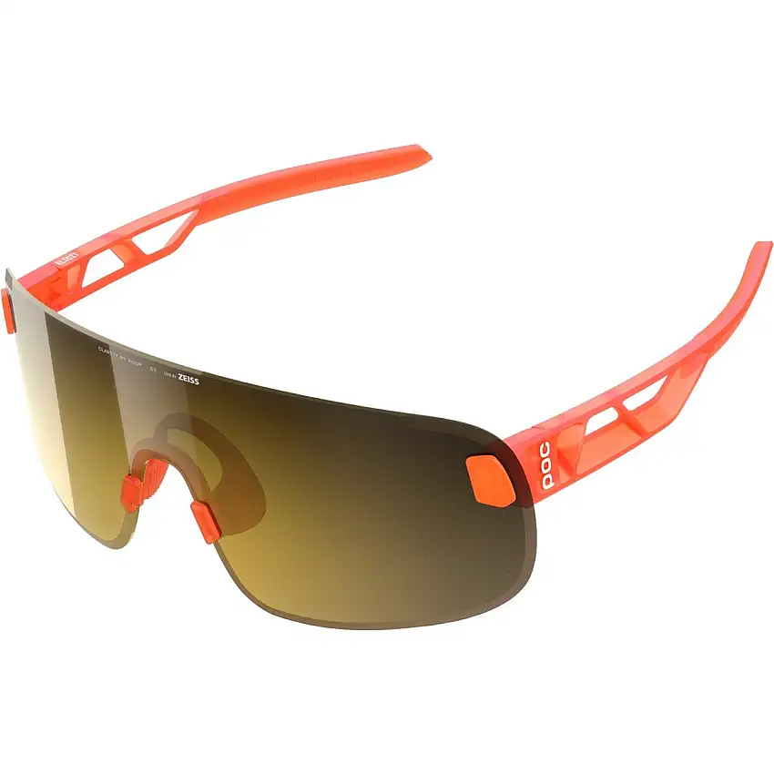Cykelglasögon POC Elicit Fluo. Orange Translucent/Clarity Road/Partly Sunny Gold
