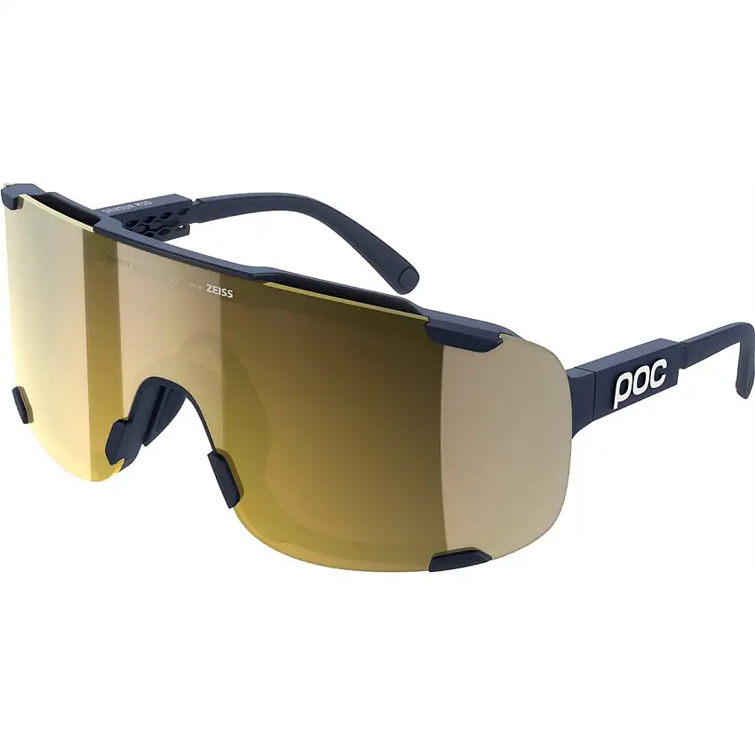 Cykelglasögon POC Devour Mid Apatite Navy/Clarity Road/Partly Sunny Gold