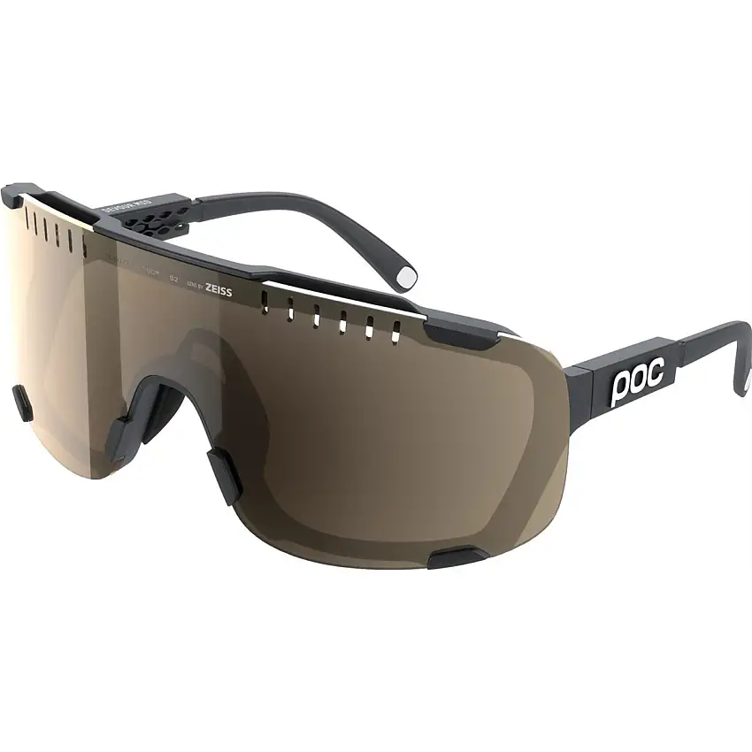 Cykelglasögon POC Devour Mid Uranium Black/Clarity Trail/Partly Sunny Silver