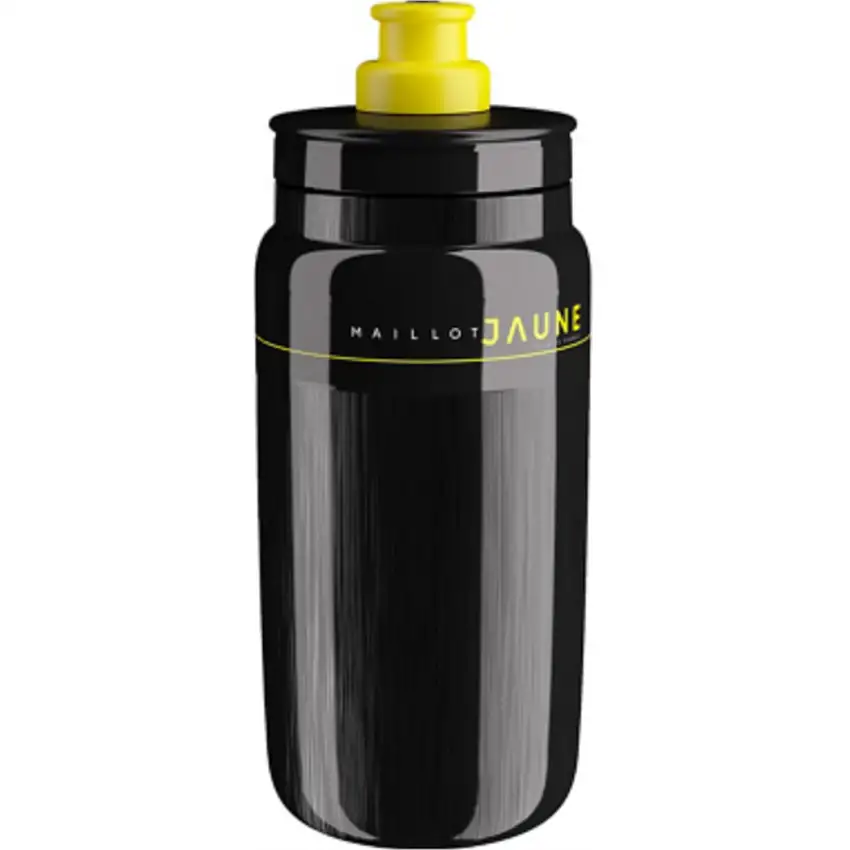 Cykelflaska Elite Fly Teams 2026 Maillot Jaune Black 550ml