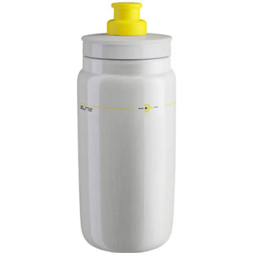 Cykelflaska Elite Fly Teams 2026 Maillot Jaune White 550ml