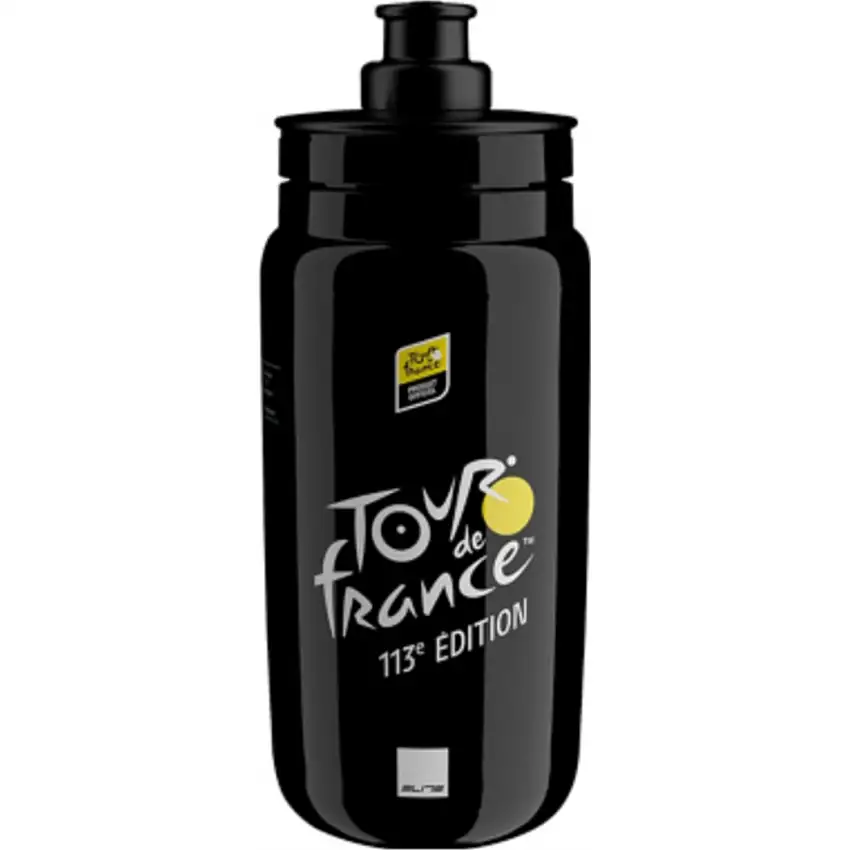 Cykelflaska Elite Fly Teams 2026 Tour de France Black Map 550ml