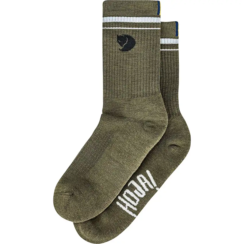 Cykelstrumpor Fjällräven Hoja Socks Green