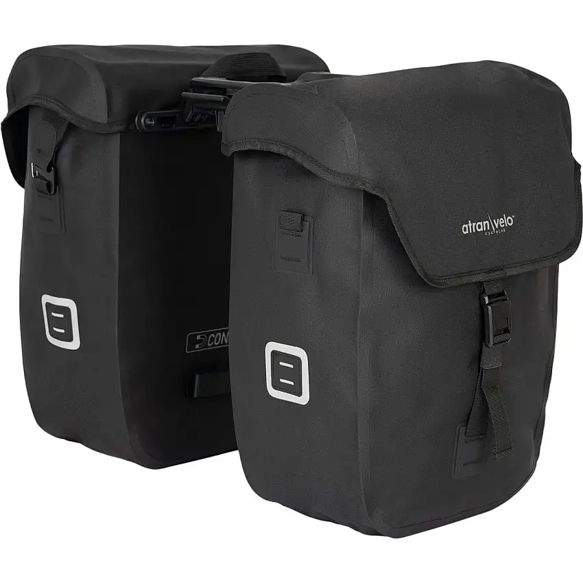 Cykelväska Pakethållare Atran Velo Commuter Side Set för AVS Side 2x26L Black