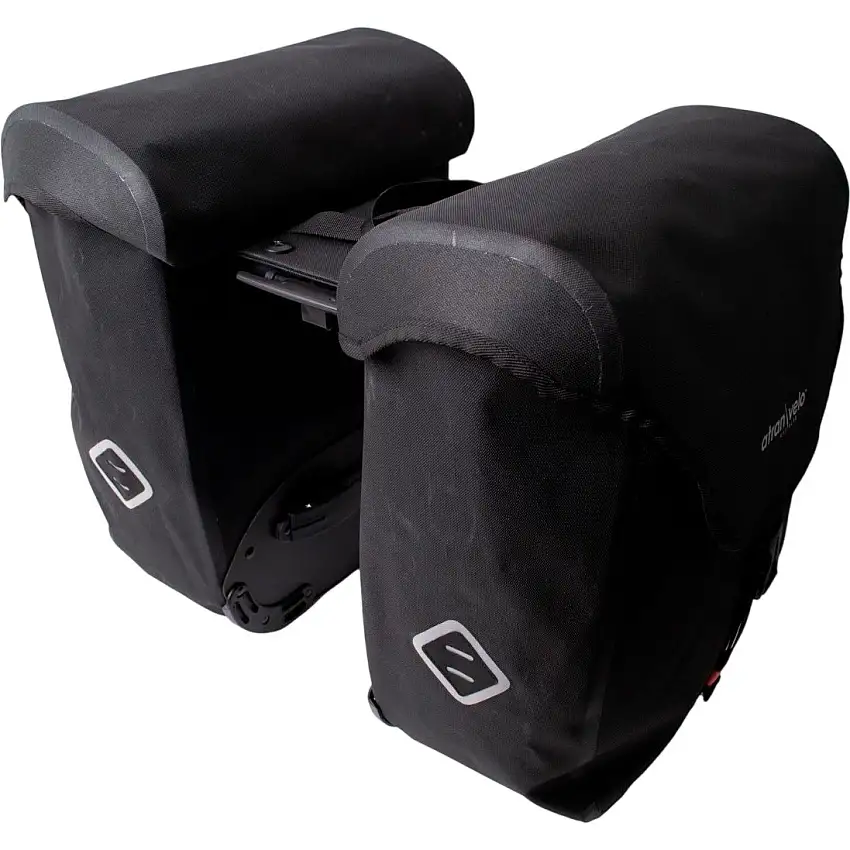 Cykelväska Pakethållare Atran Velo Zap Plus WP AVS 2x27L Black